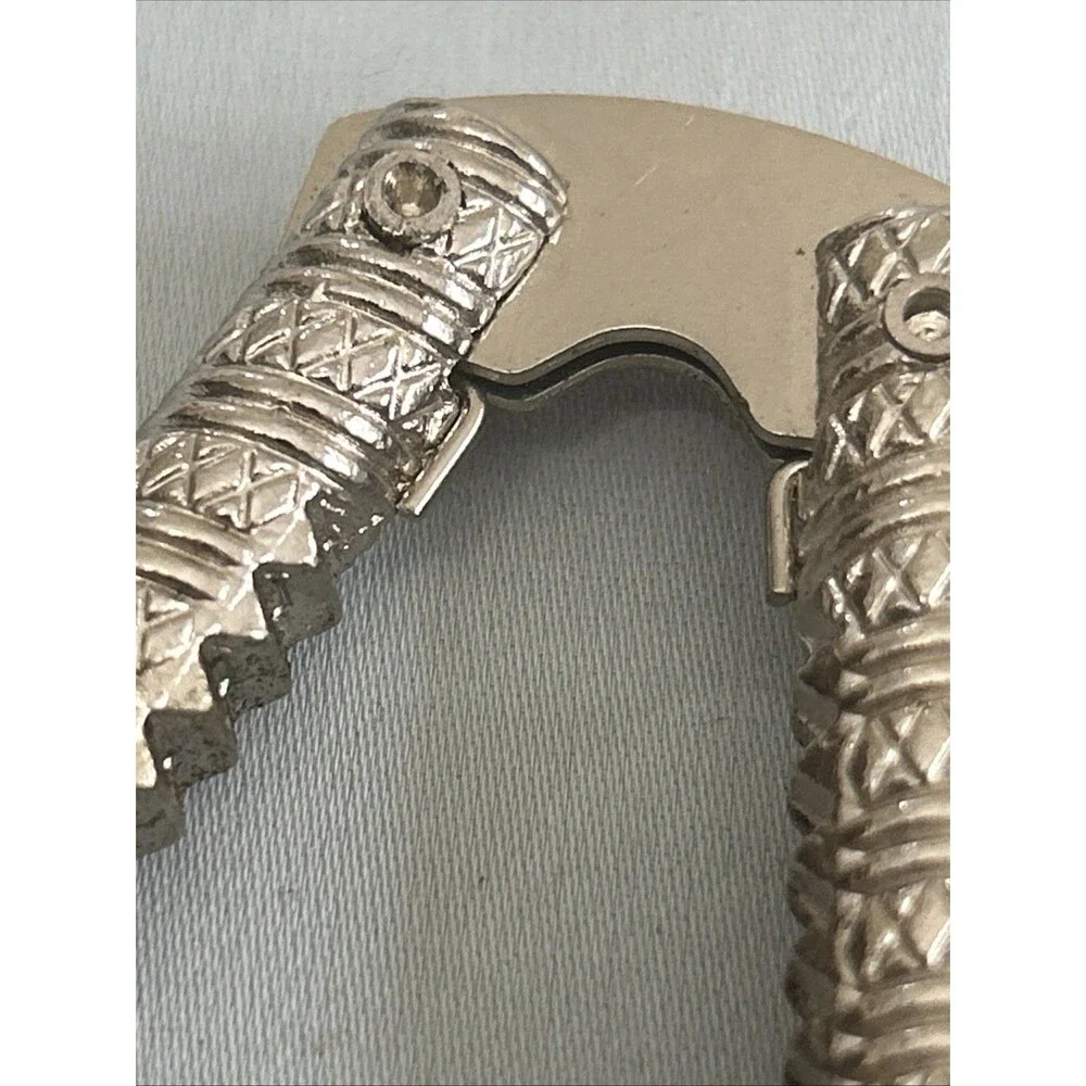Vintage Ornate Nutcracker &  Pick Set Silver Tone Metal Crab Seafood Tool